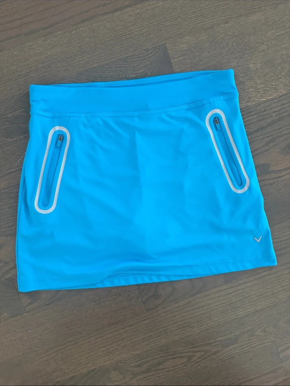 Callaway Opti-Dri Blue Golf Skort Skirt Zip Pocket Performance Size Medium